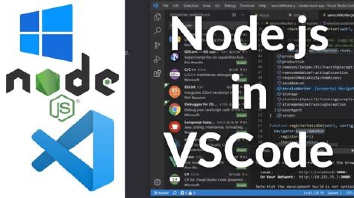 Can you use node js with Visual Studio