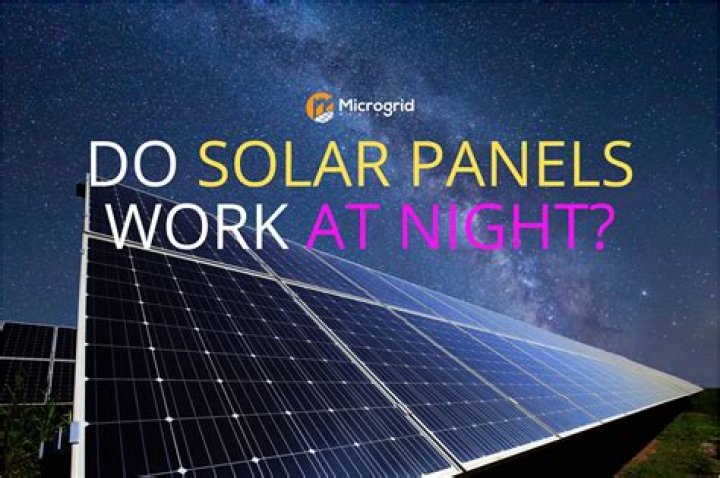 Do solar panels produce power at night