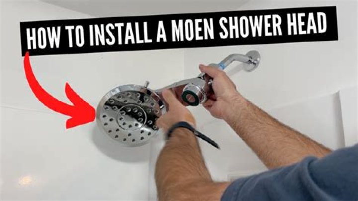 Does Moen shower head come apart