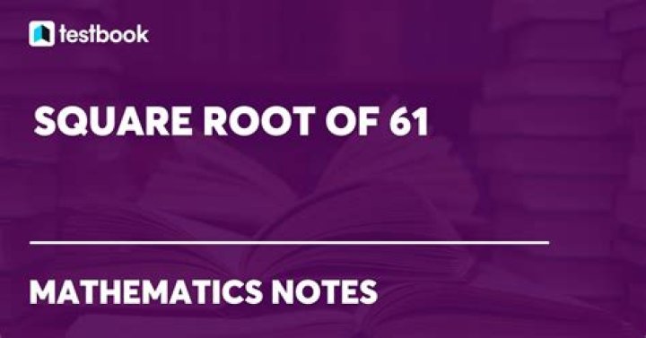 What is the square root of 61 to the nearest tenth