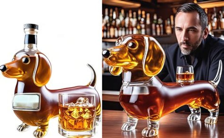 What kind of dog is on the bird dog whiskey bottle
