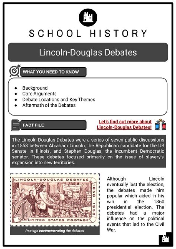 What was the effect of the Lincoln-Douglas debates