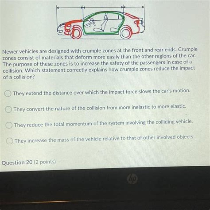 When did crumple zones become standard