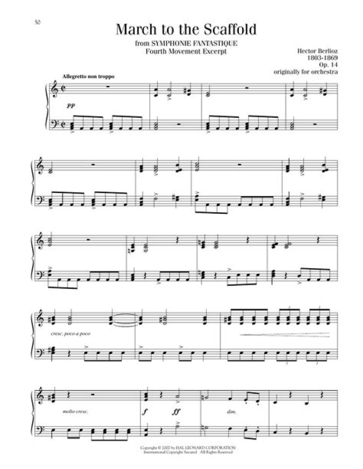 When was March to the Scaffold written